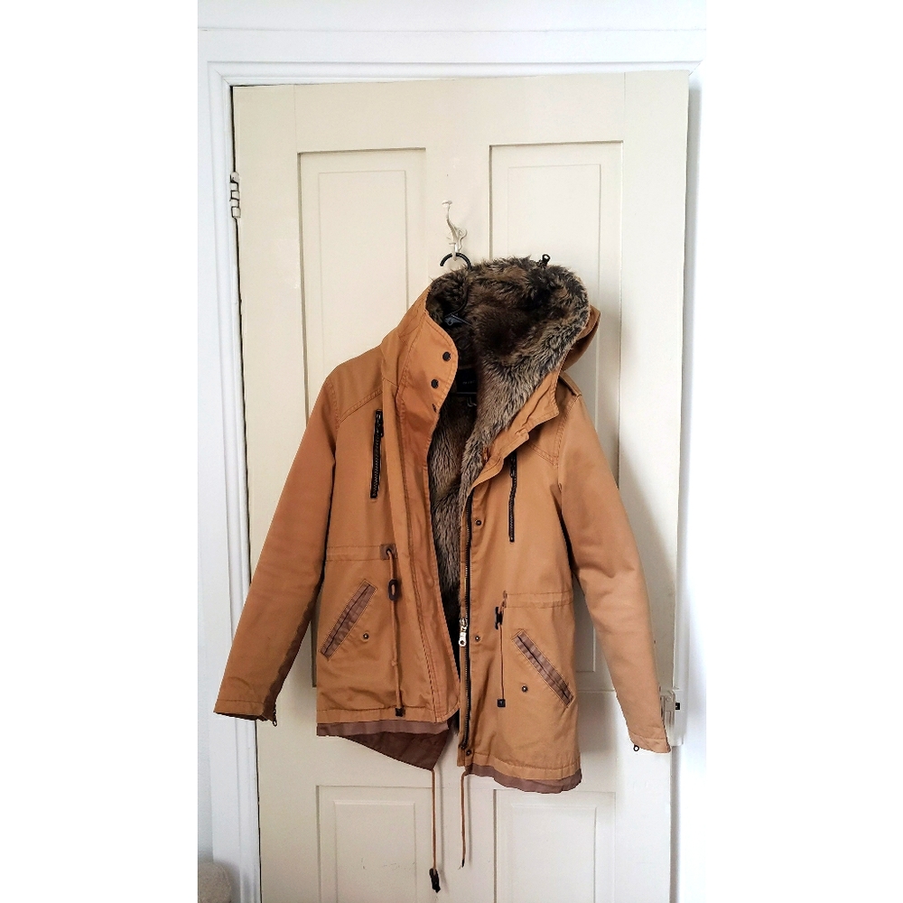 Fur-lined Parka with Removable Lining